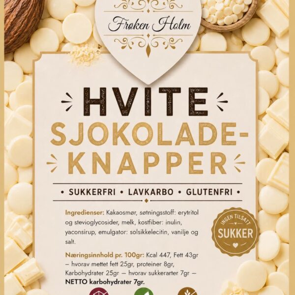 Hvite sjokoladeknapper