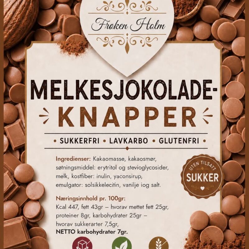 Melkesjokolade-knapper