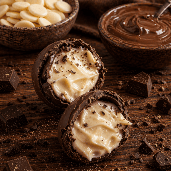 Hvit sjokoladetrøffel