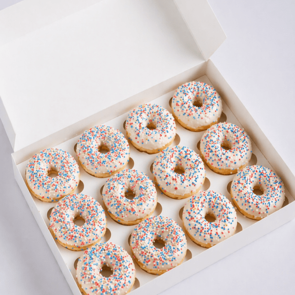 17. mai Donuts - Hvit sjokolade