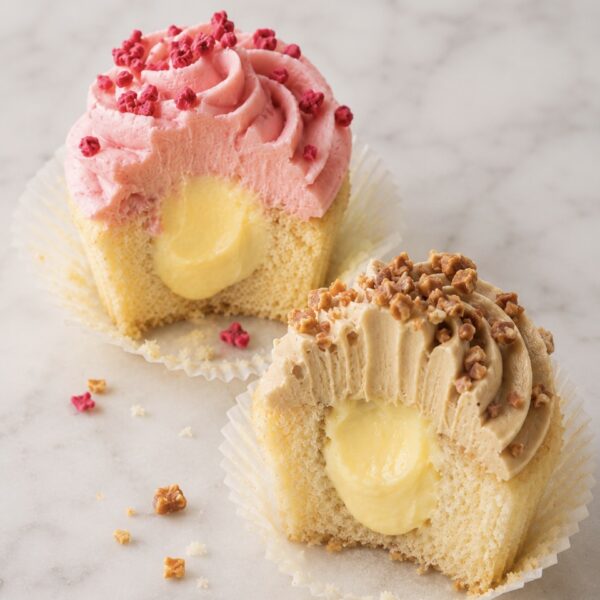 4-pk Sjokolade & Vanilje cupcakes