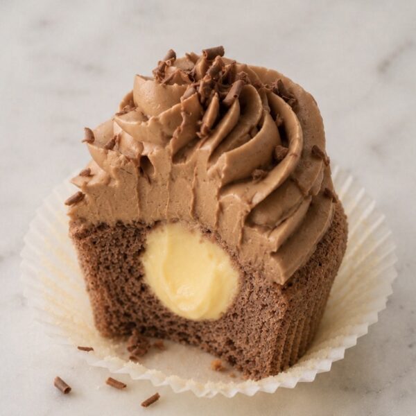4-pk Sjokolade & Vanilje cupcakes -DISSE KAN IKKE SENDES I POSTEN!